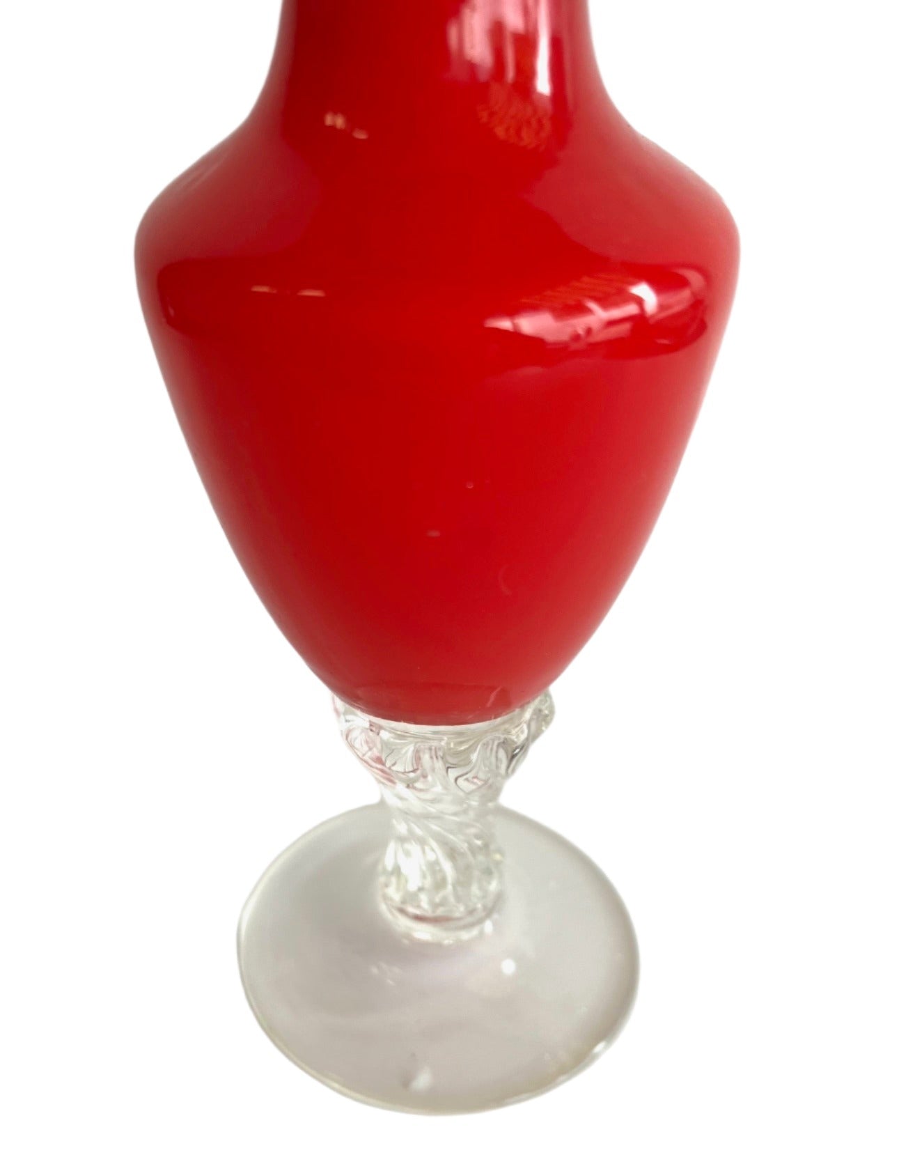Rich Ruby Red Glass Vase