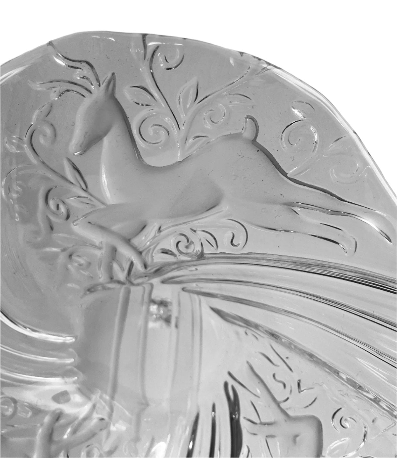 Mikasa Christmas Reindeer Glass Plate