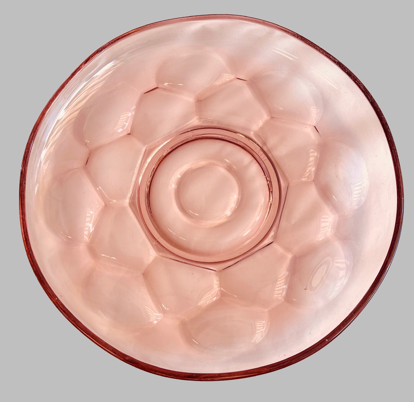 Pink Glass Platter
