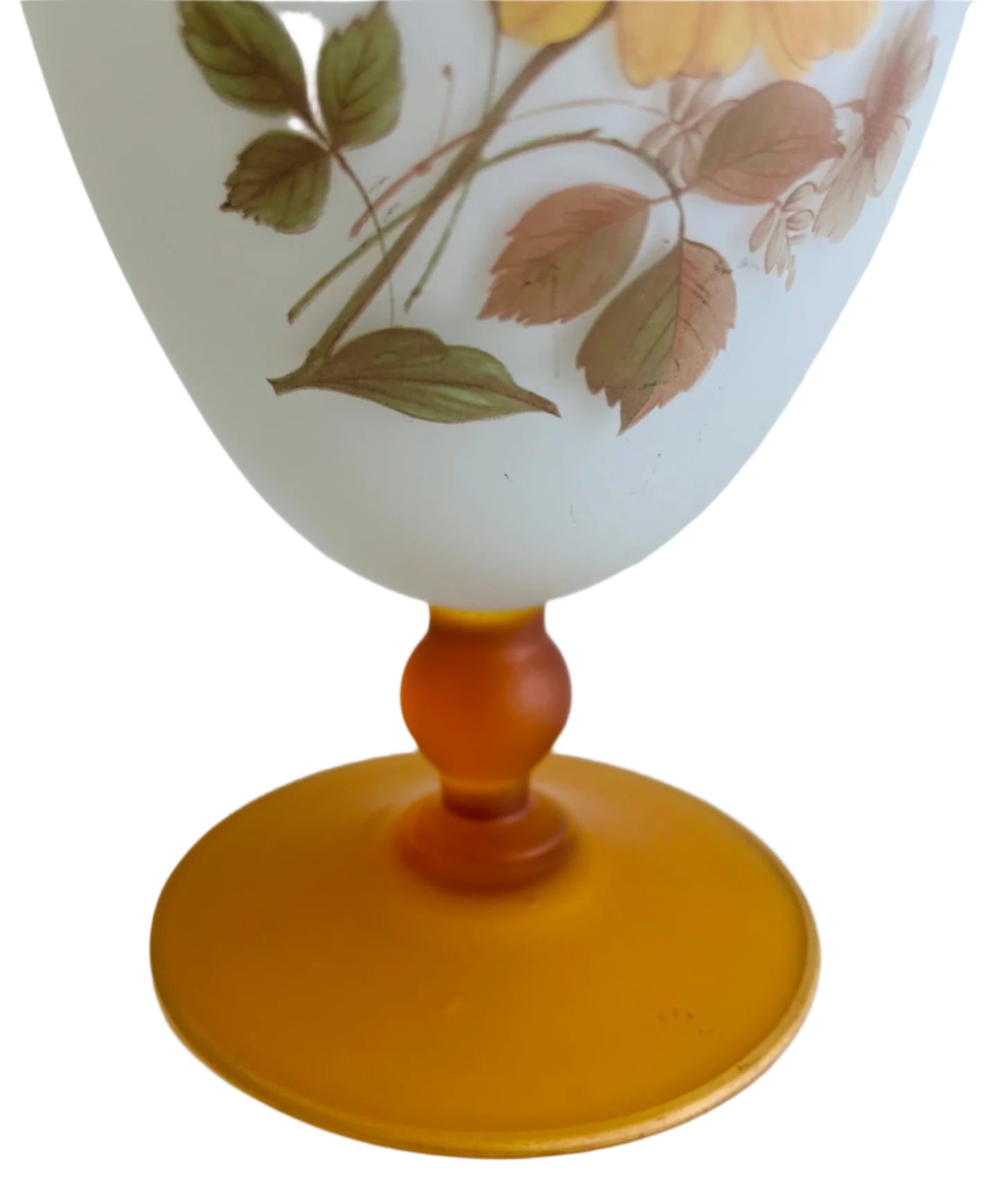 Norlean (Italy) Vase In Frosted Glass