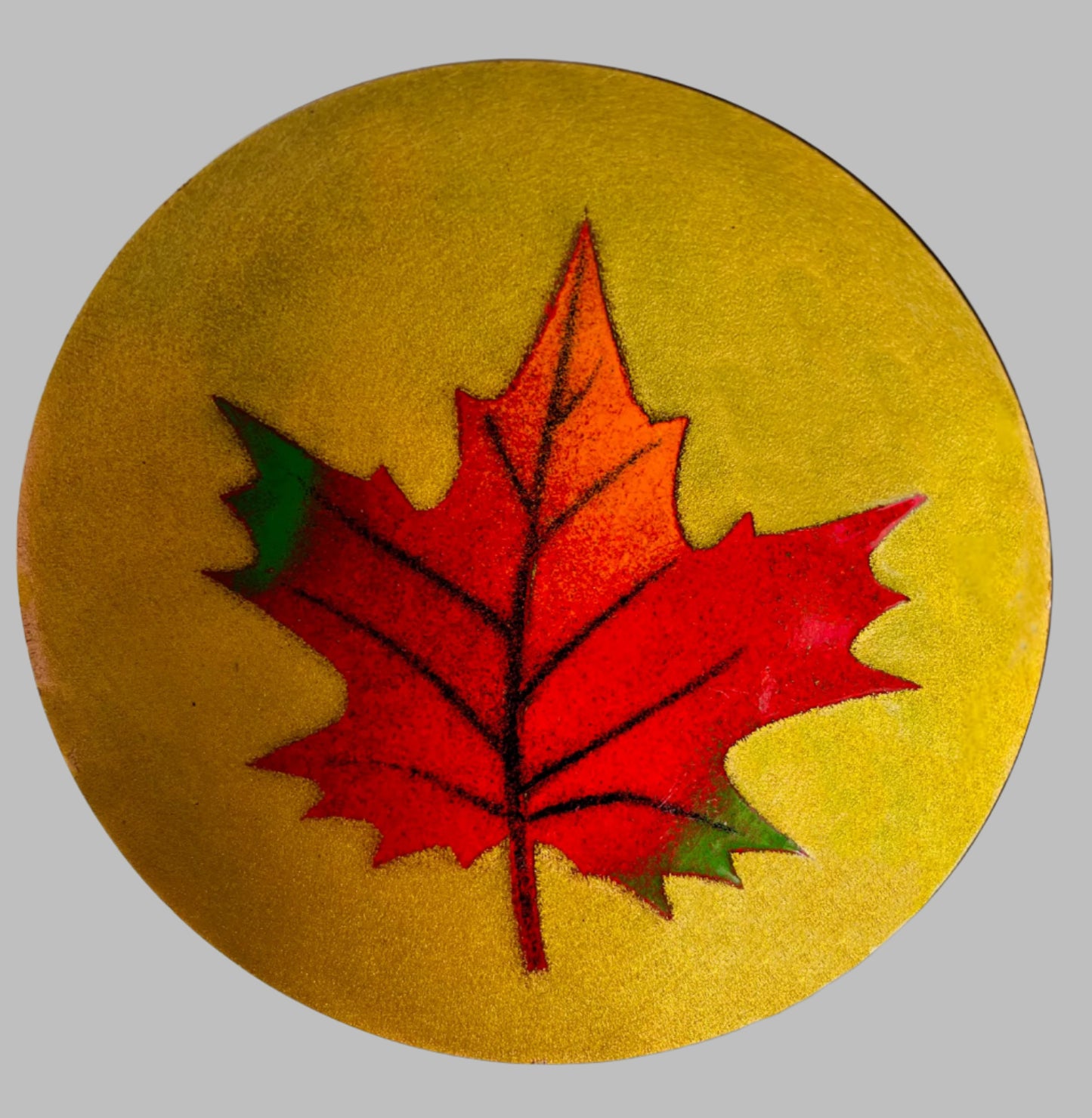 Oh Canada! Small Enamel Bowl With A Maple Leaf Design