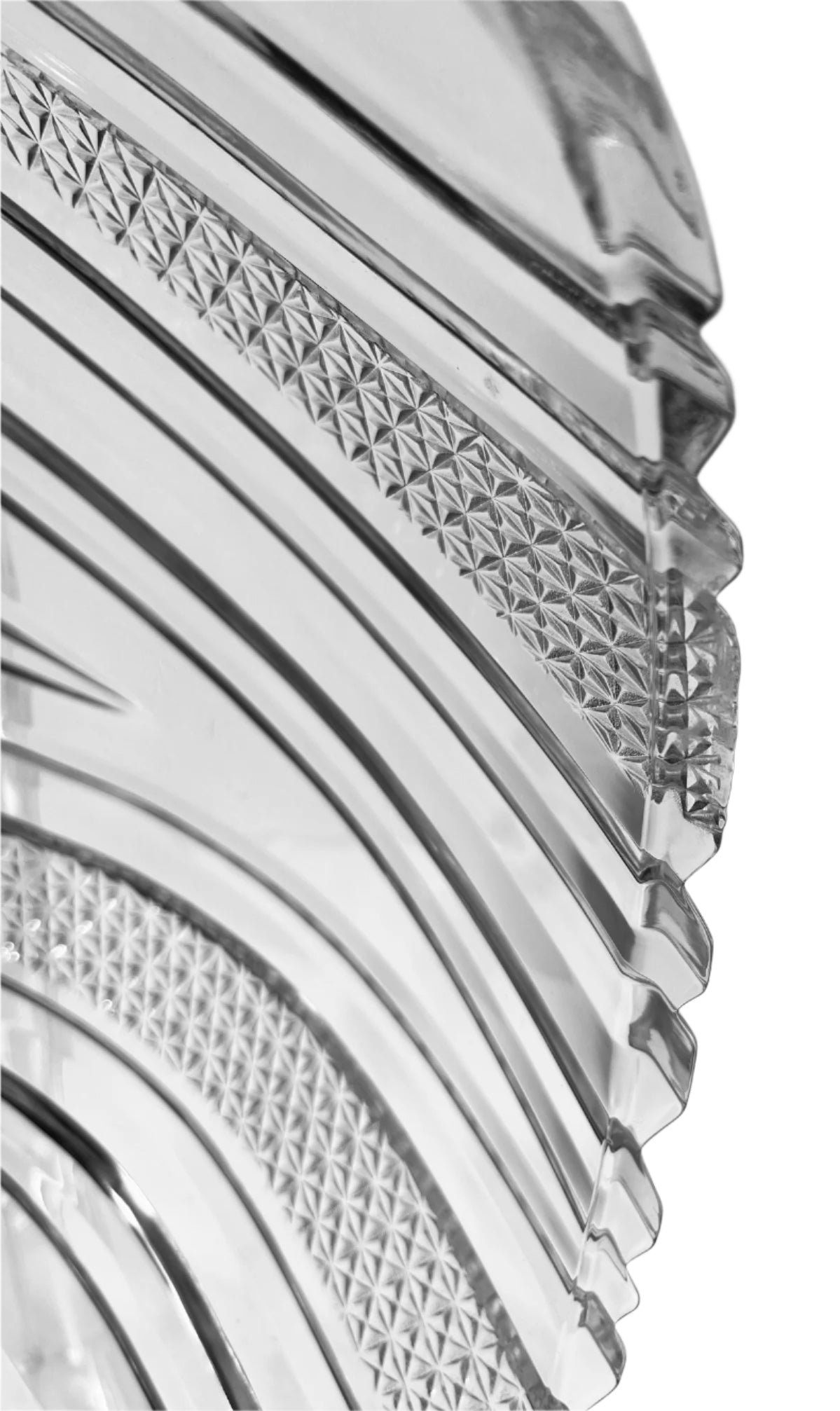 Square Crystal Cut Glass Bowl