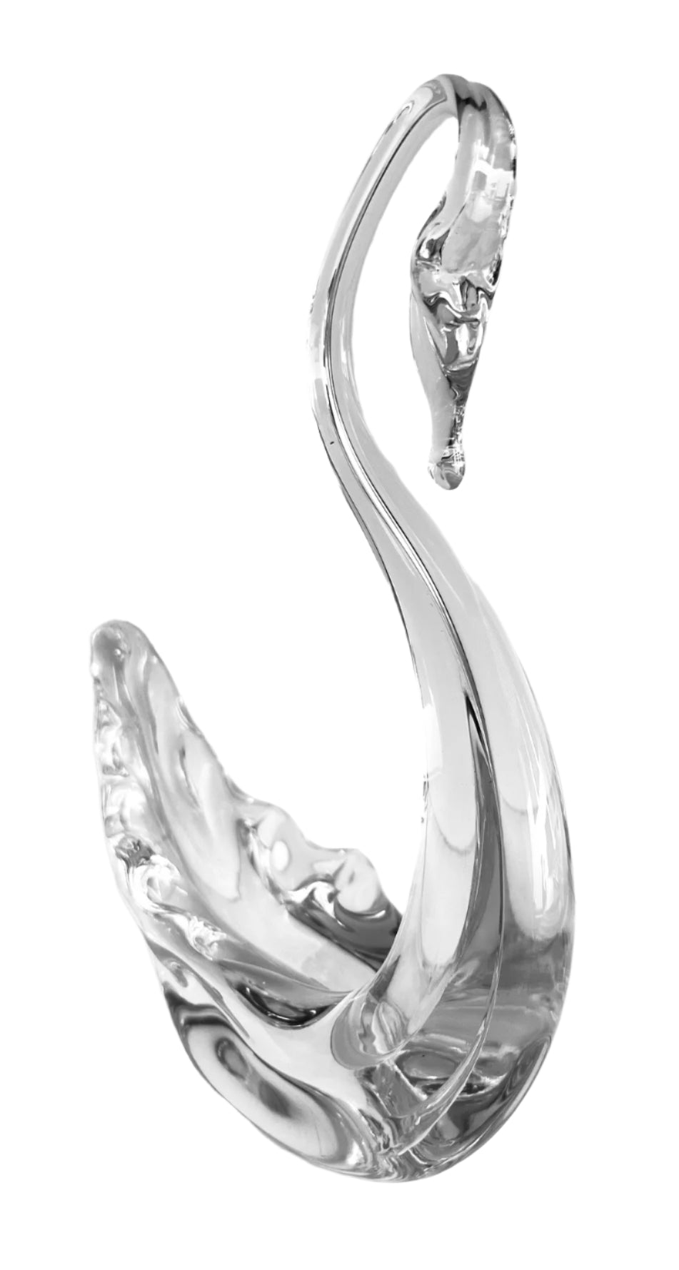 Whitefriars Vintage Clear Crystal Swan