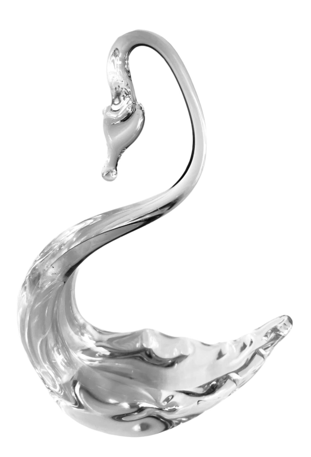 Whitefriars Vintage Clear Crystal Swan