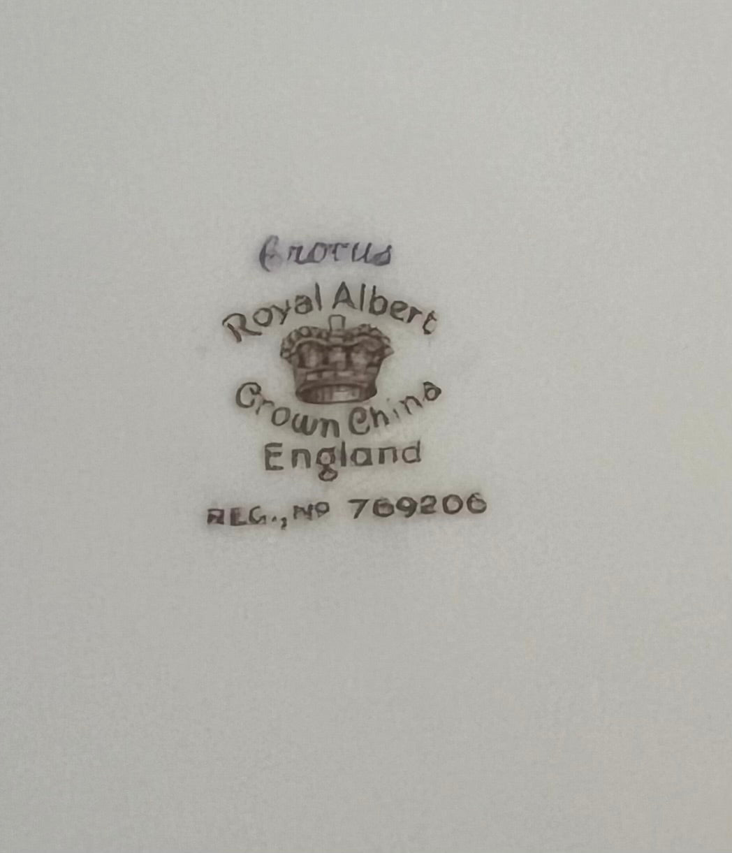 A Royal Albert Crocus Plate