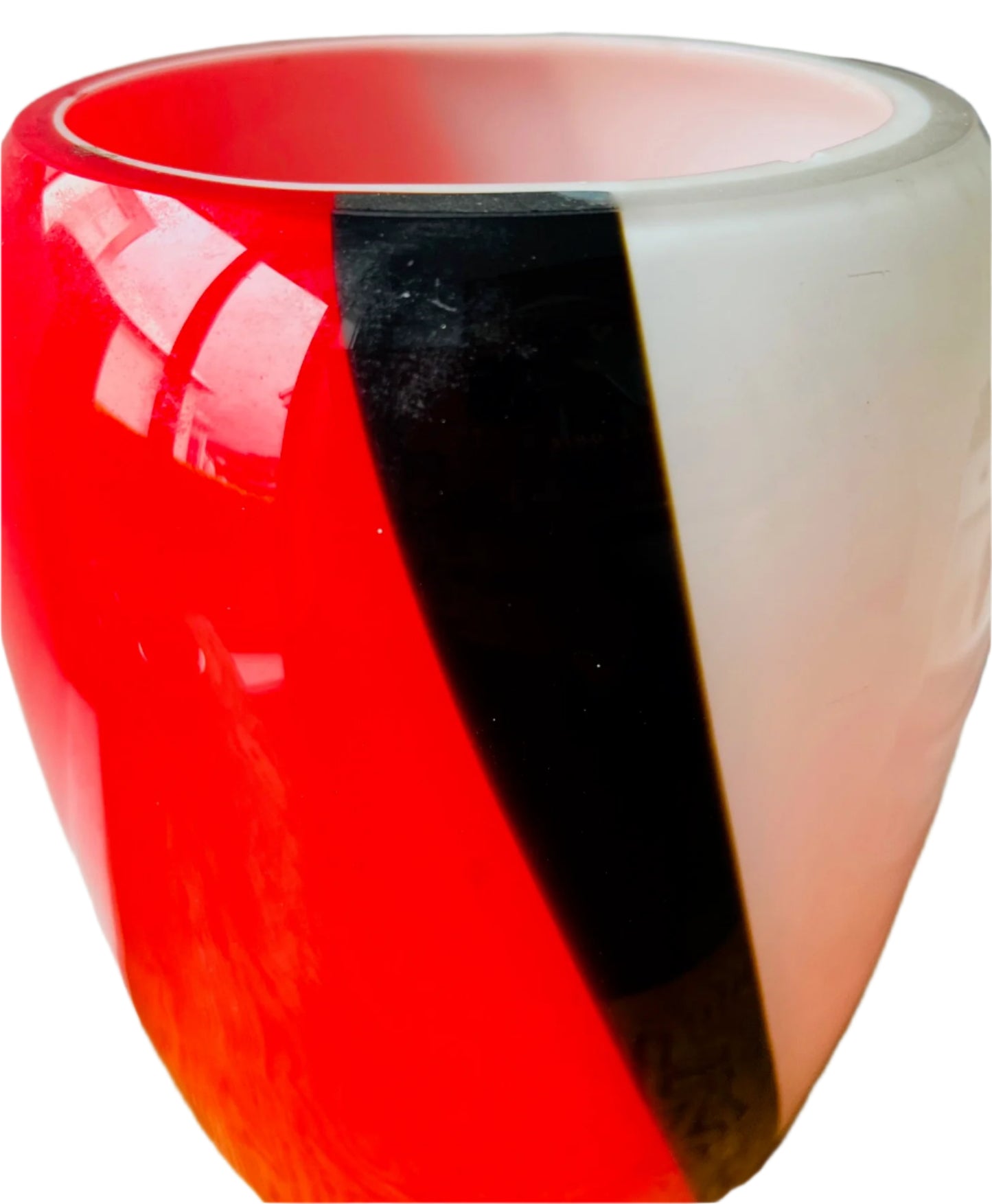 Large Wrzesniak Glassworks Poland Vase