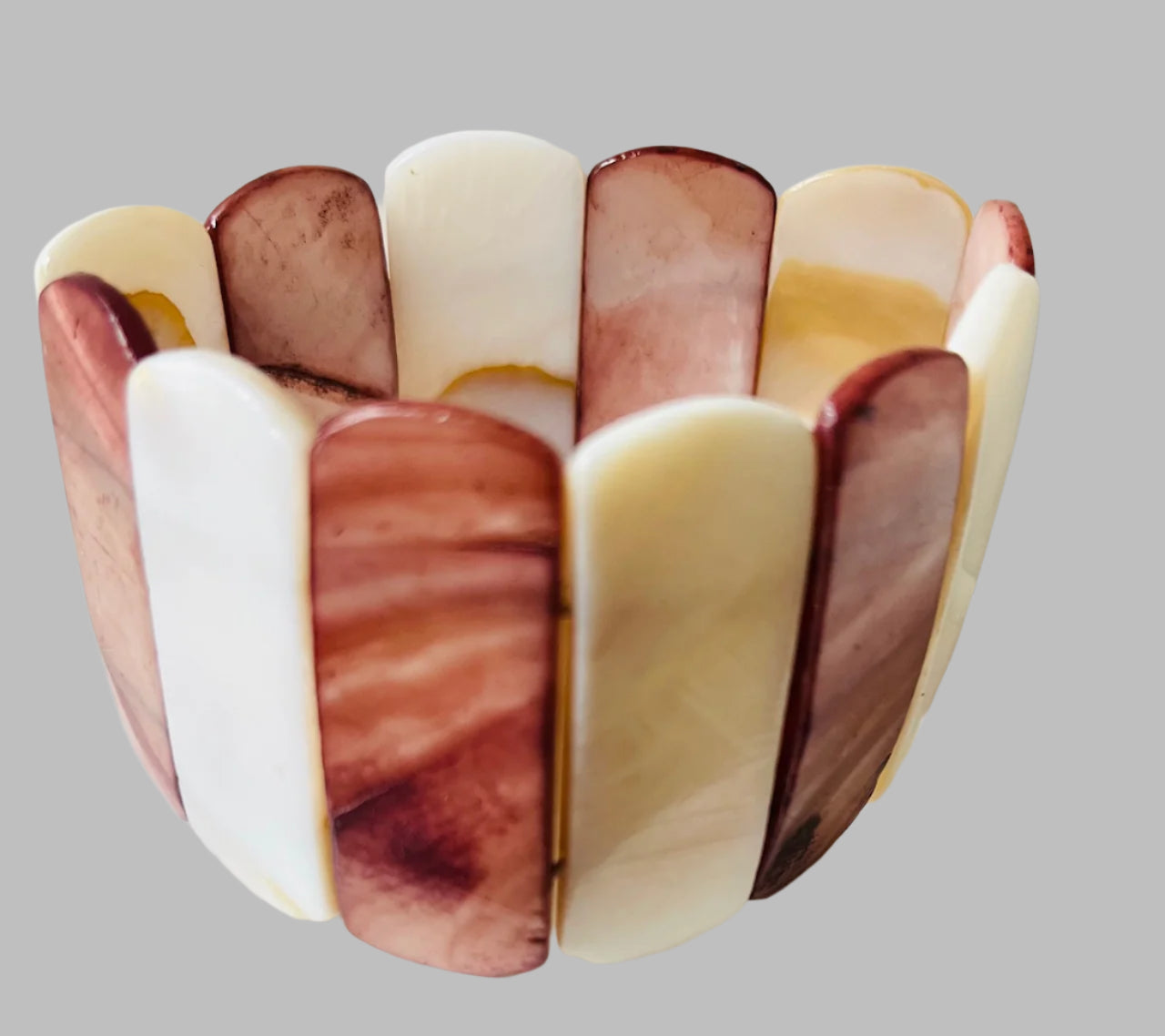 Vintage Stretch Mother of Pearl Bracelet