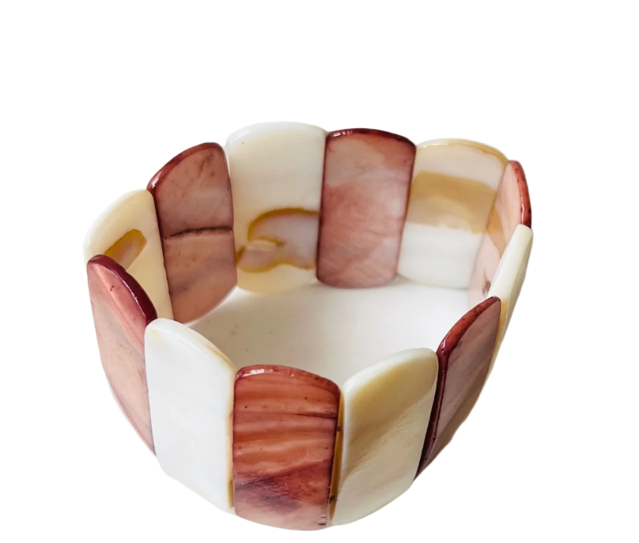 Vintage Stretch Mother of Pearl Bracelet