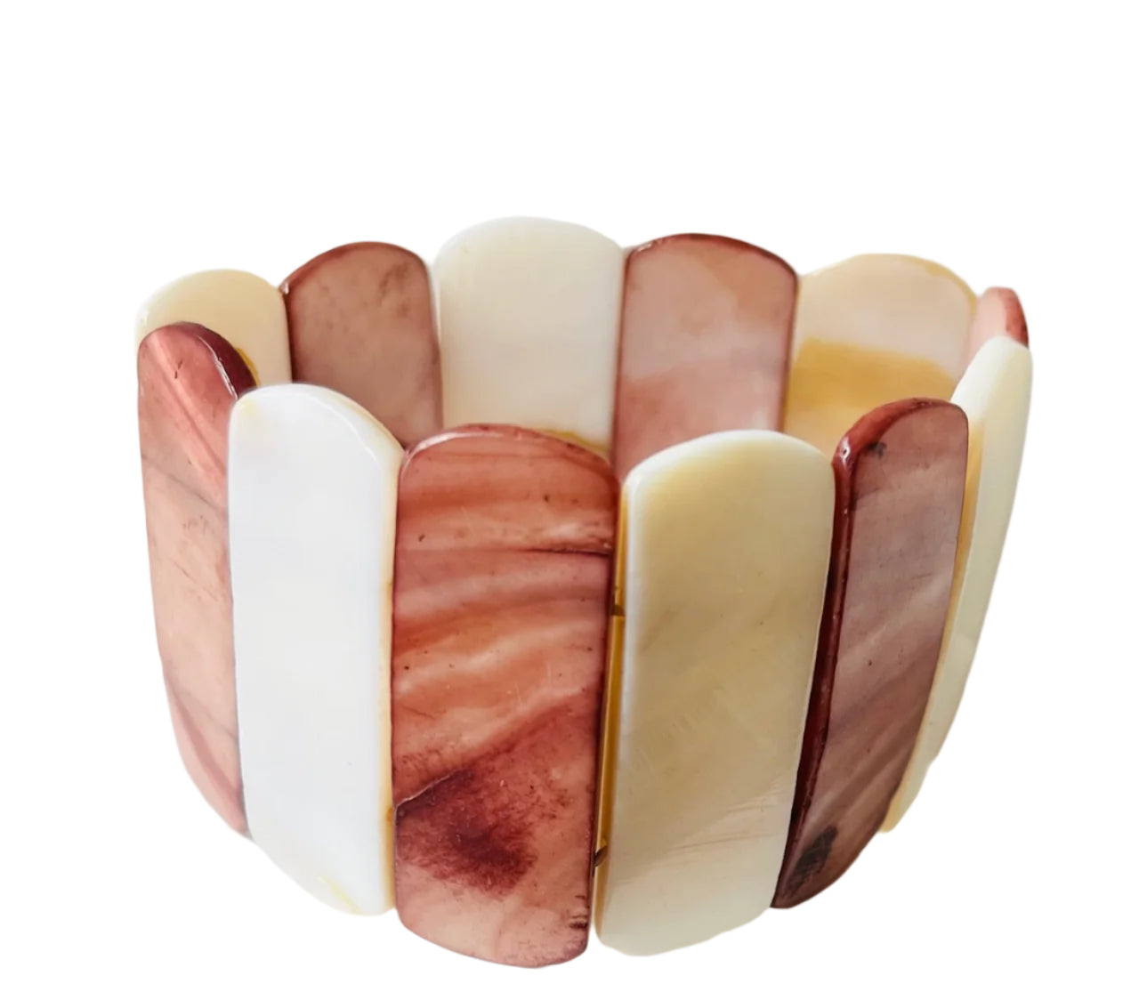 Vintage Stretch Mother of Pearl Bracelet