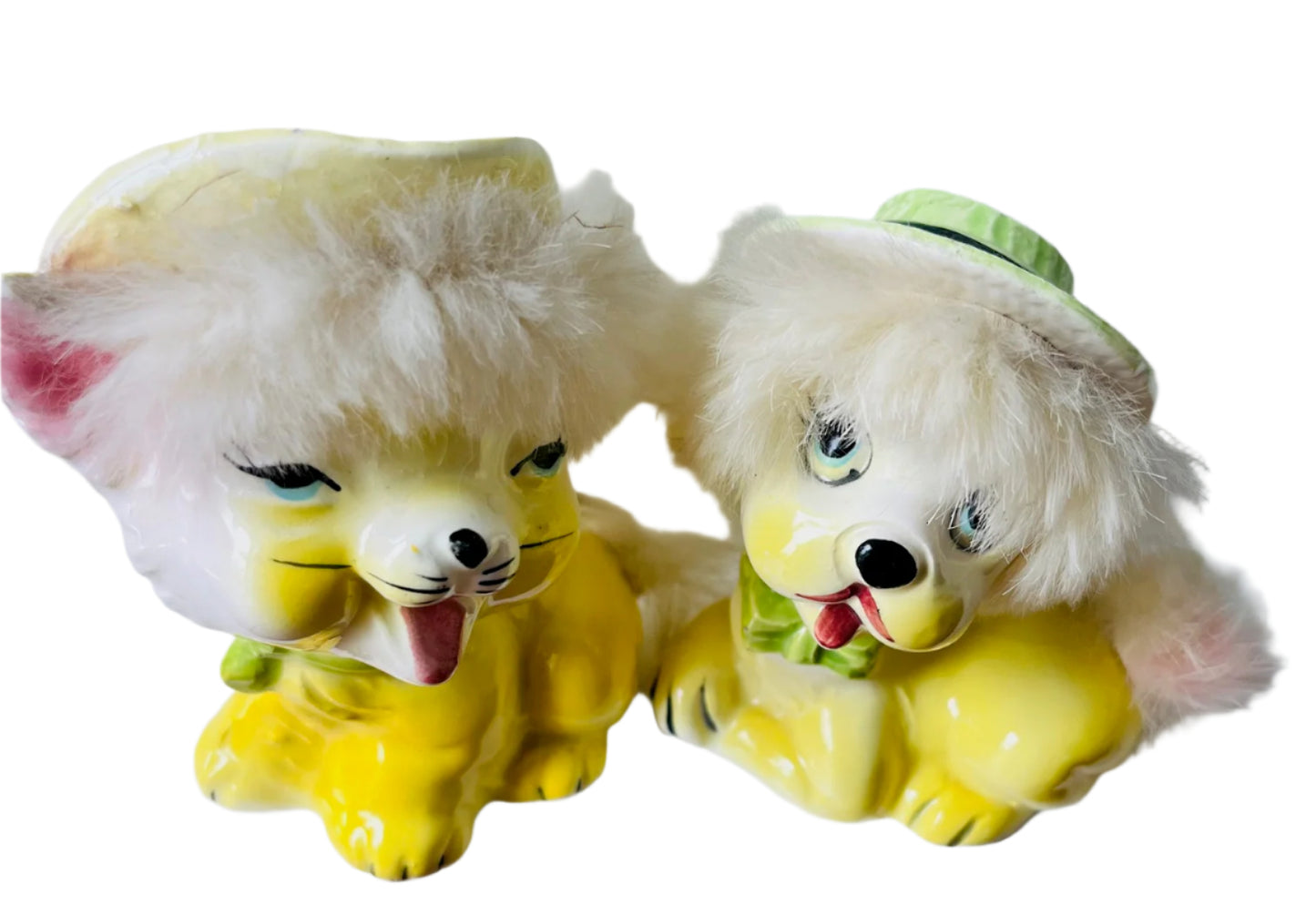 Vintage Cat/Dog? Salt And Pepper Shakers