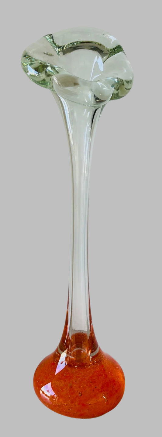 Aseda Glasbruk (Swedish) "Jack in the Pulpit" Vase