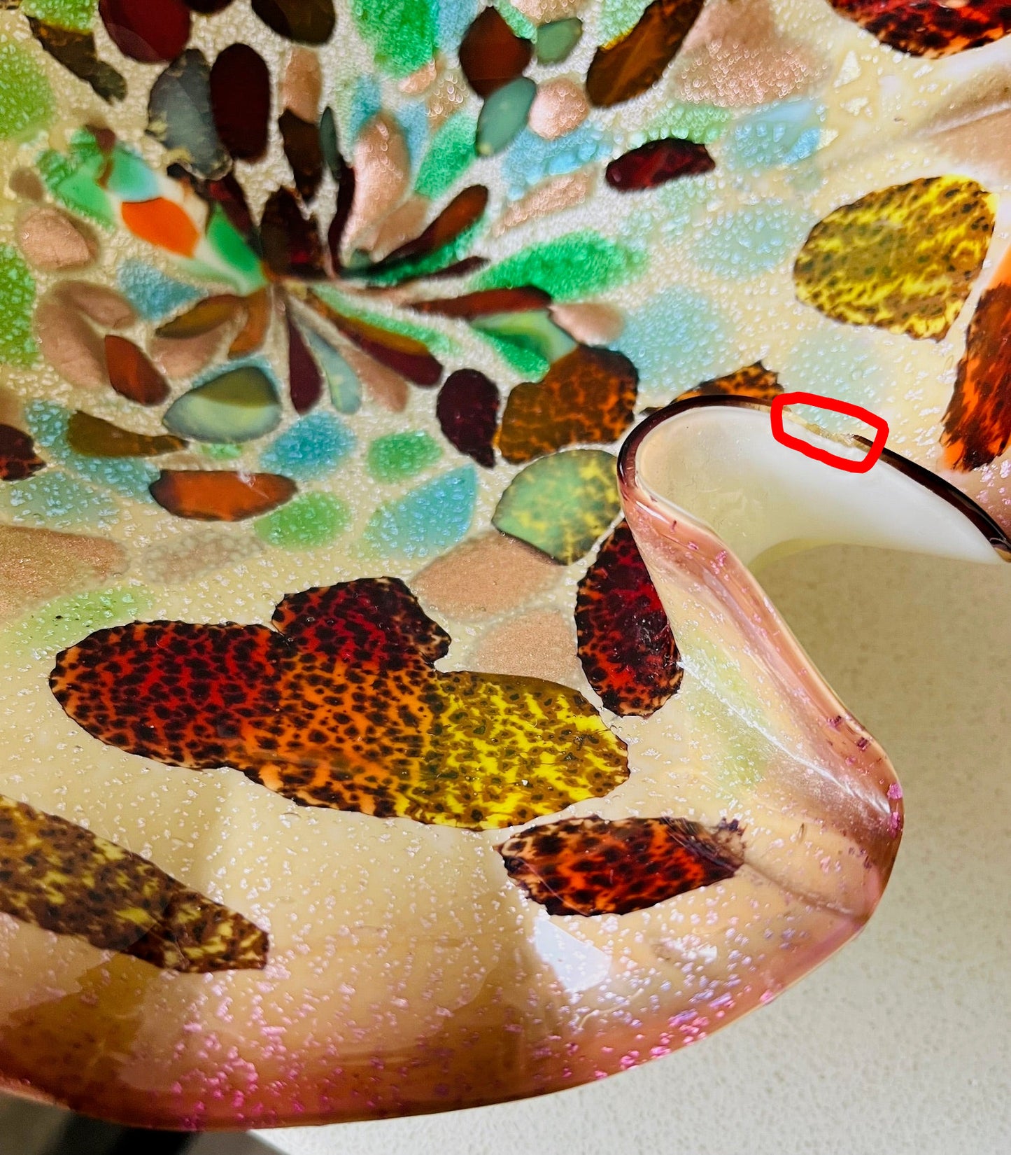 Murano Tutti Frutti Glass Dish (AF)