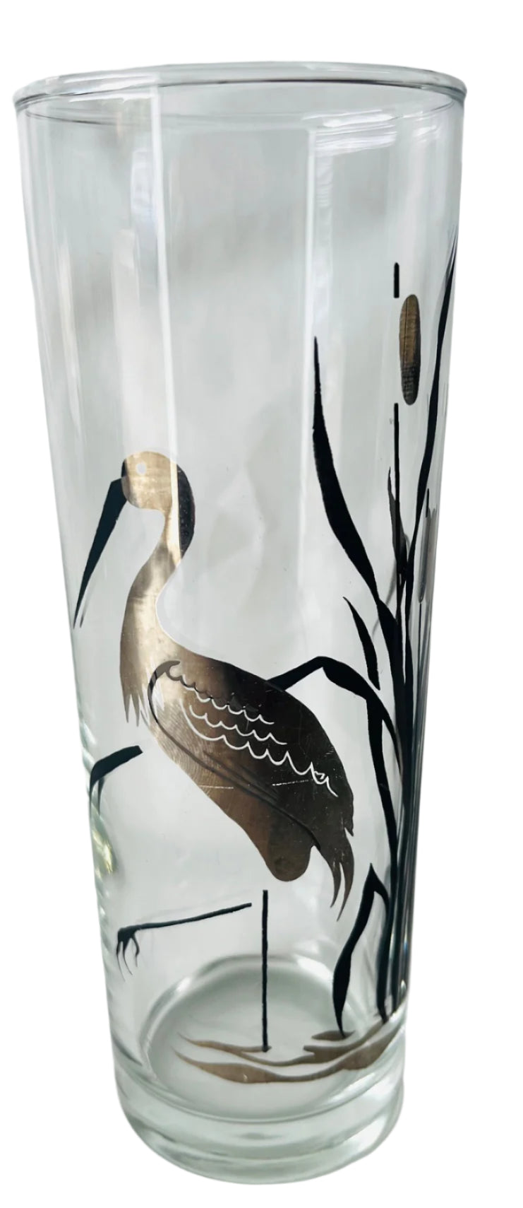Four Vintage Crane Highball Glasses