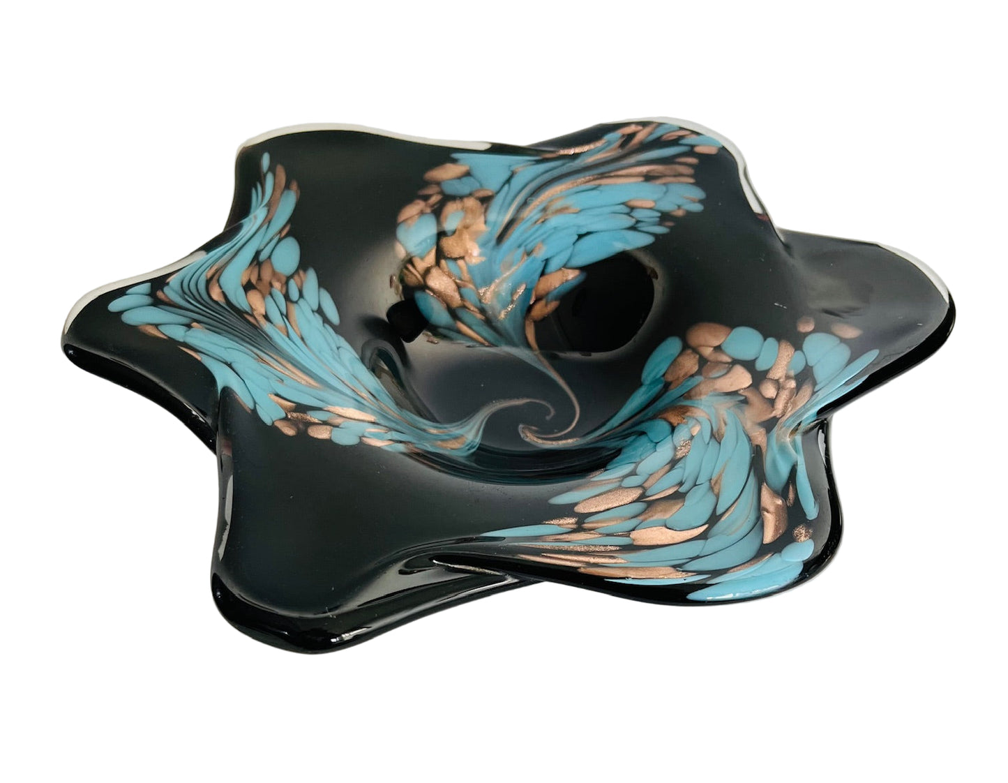 Murano Glass Aventurine Bowl