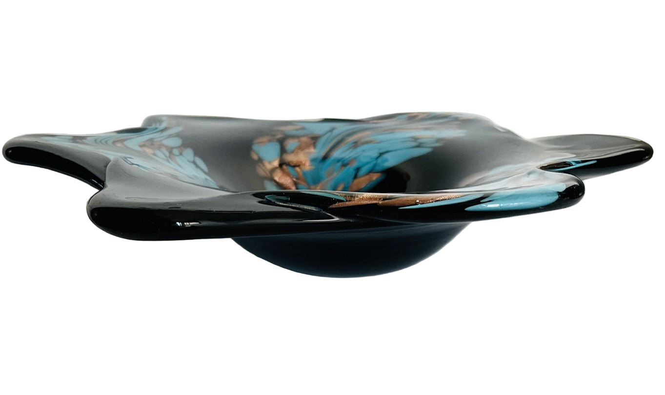 Murano Glass Aventurine Bowl