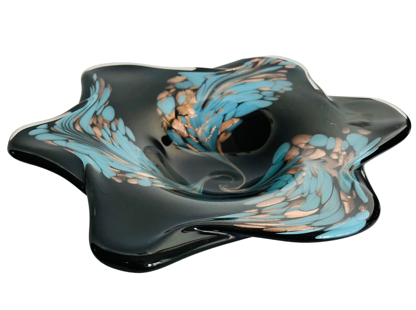 Murano Glass Aventurine Bowl