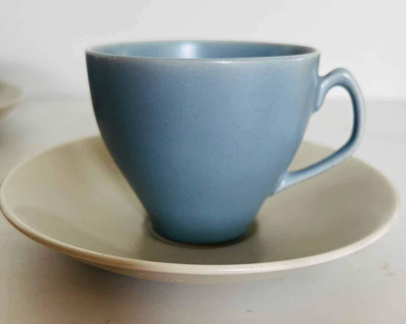 Poole Pottery Twintone Demitasse Espresso Coffee Set
