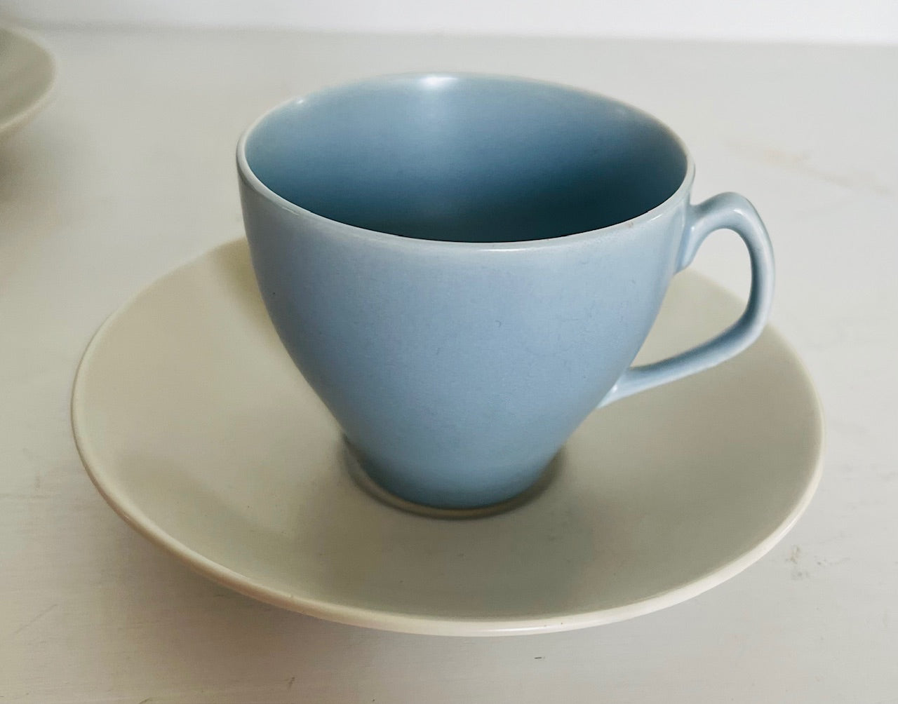 Poole Pottery Twintone Demitasse Espresso Coffee Set