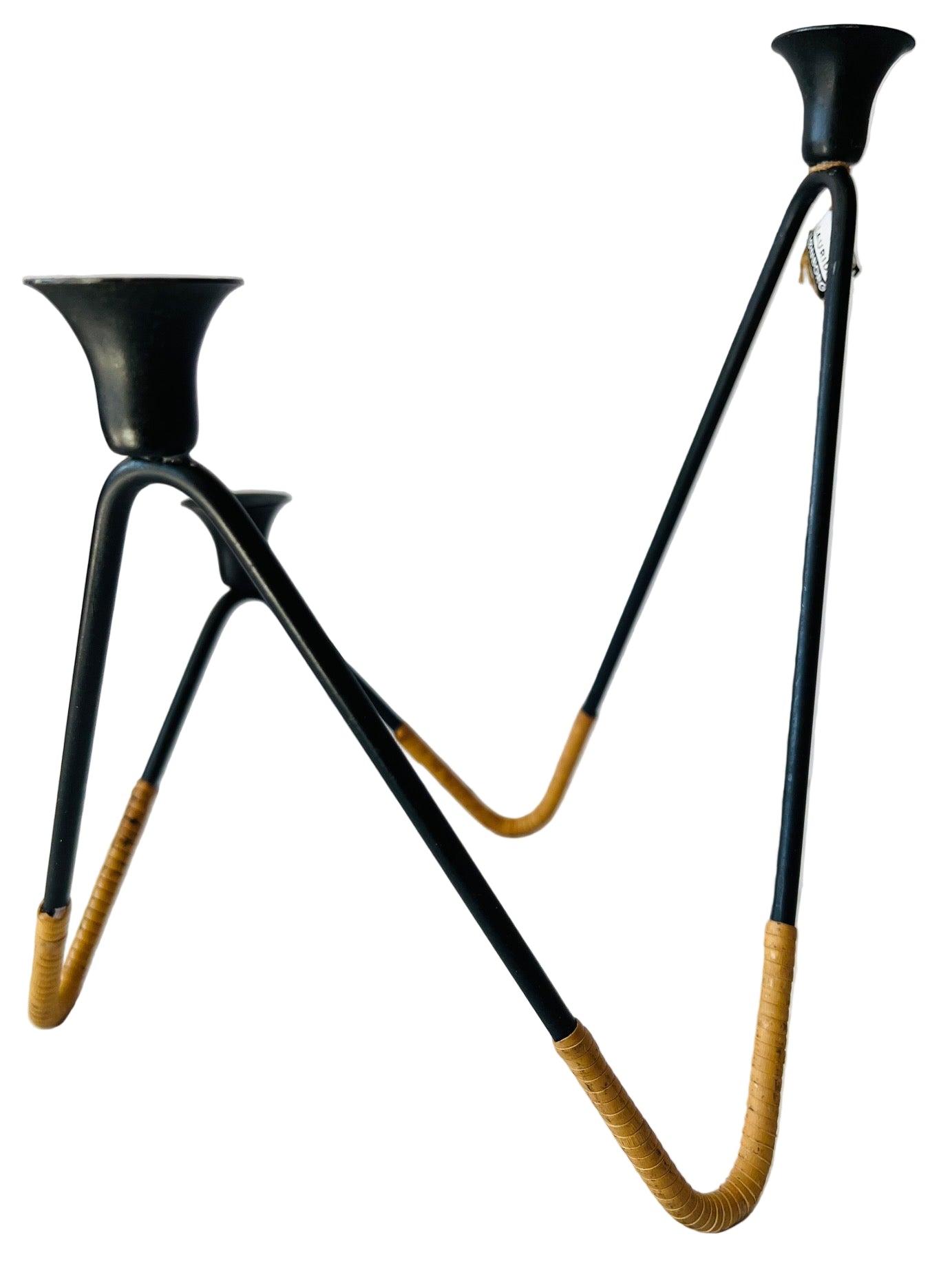 Mid Century Iron Denmark Candle Holder