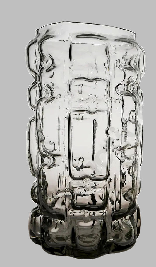 Optical Glass Vase by Frantisek Vizner (Czechoslovakia)
