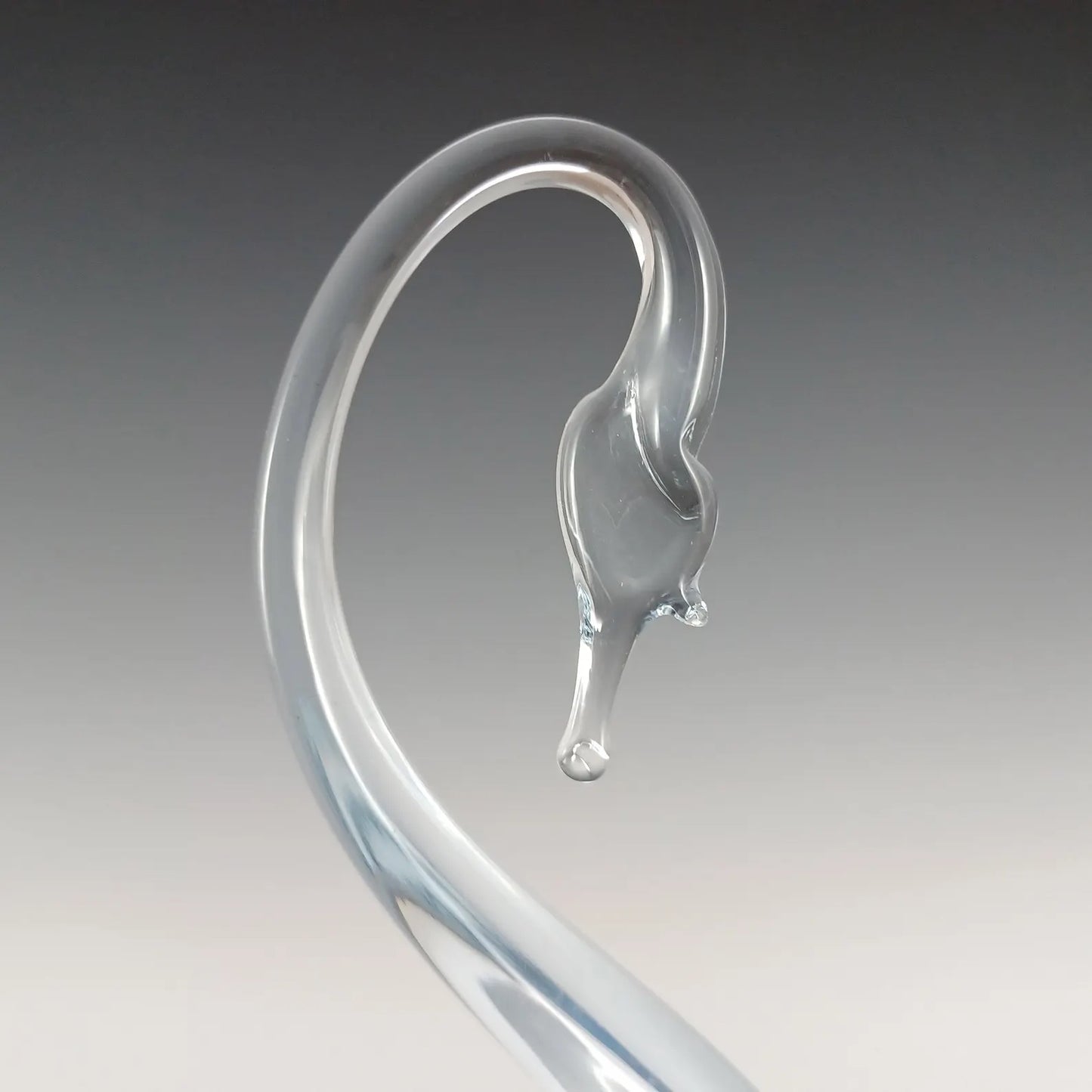 Whitefriars Sapphire Blue Glass Swan Bowl Figurine