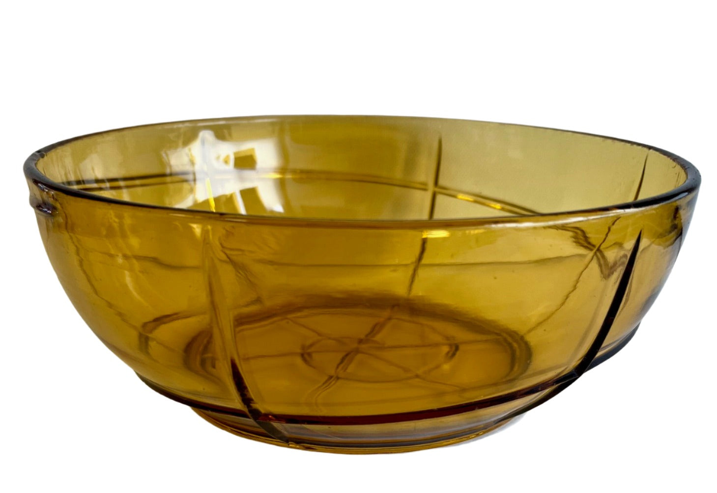 Amber Glass Bowl