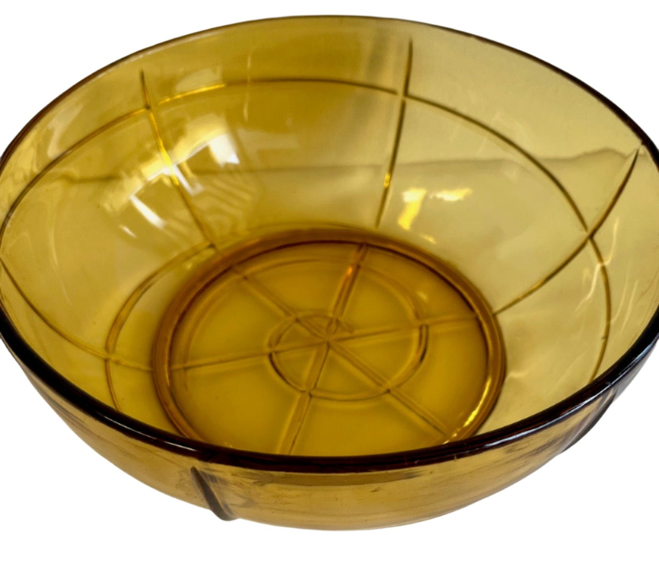 Amber Glass Bowl