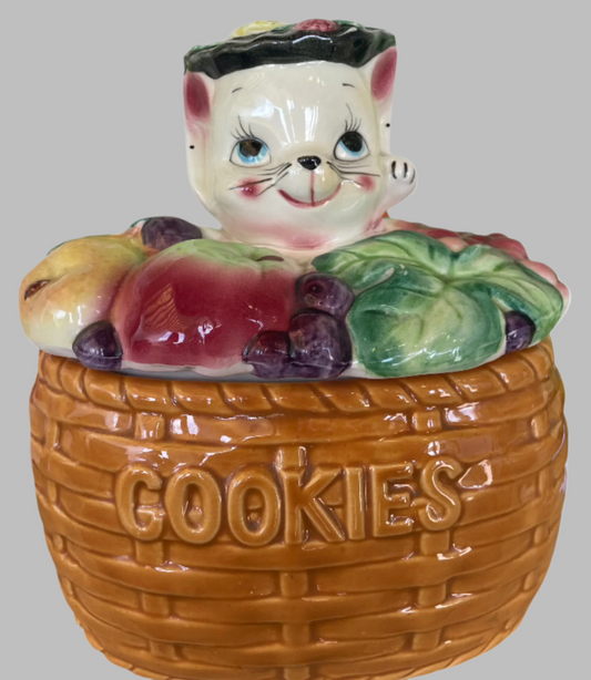 Vintage Japan Kitten Cookie Jar