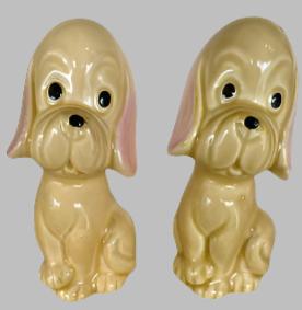 Vintage Hound Dog Salt and Pepper Shakers