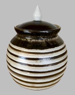 Pottery Lidded Container