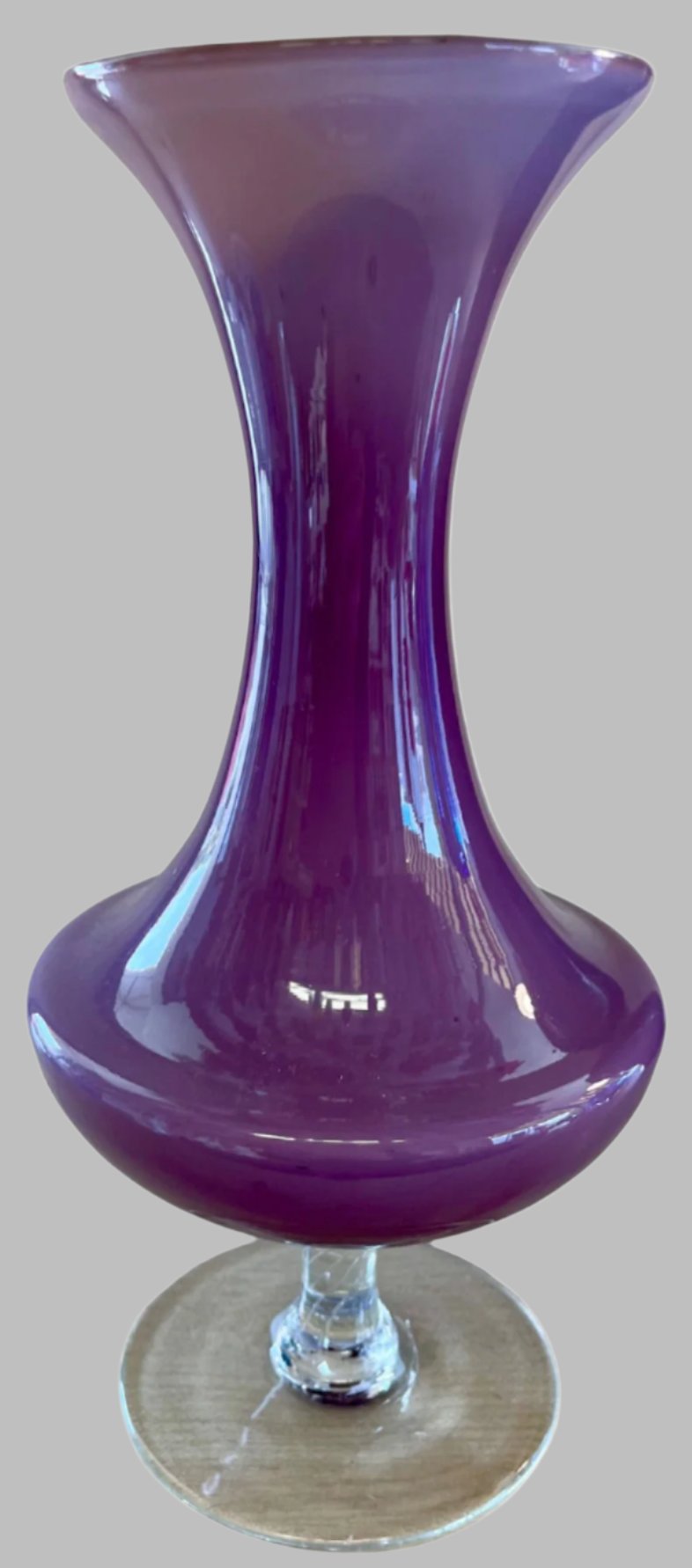 Amethyst Glass Japanese Vase