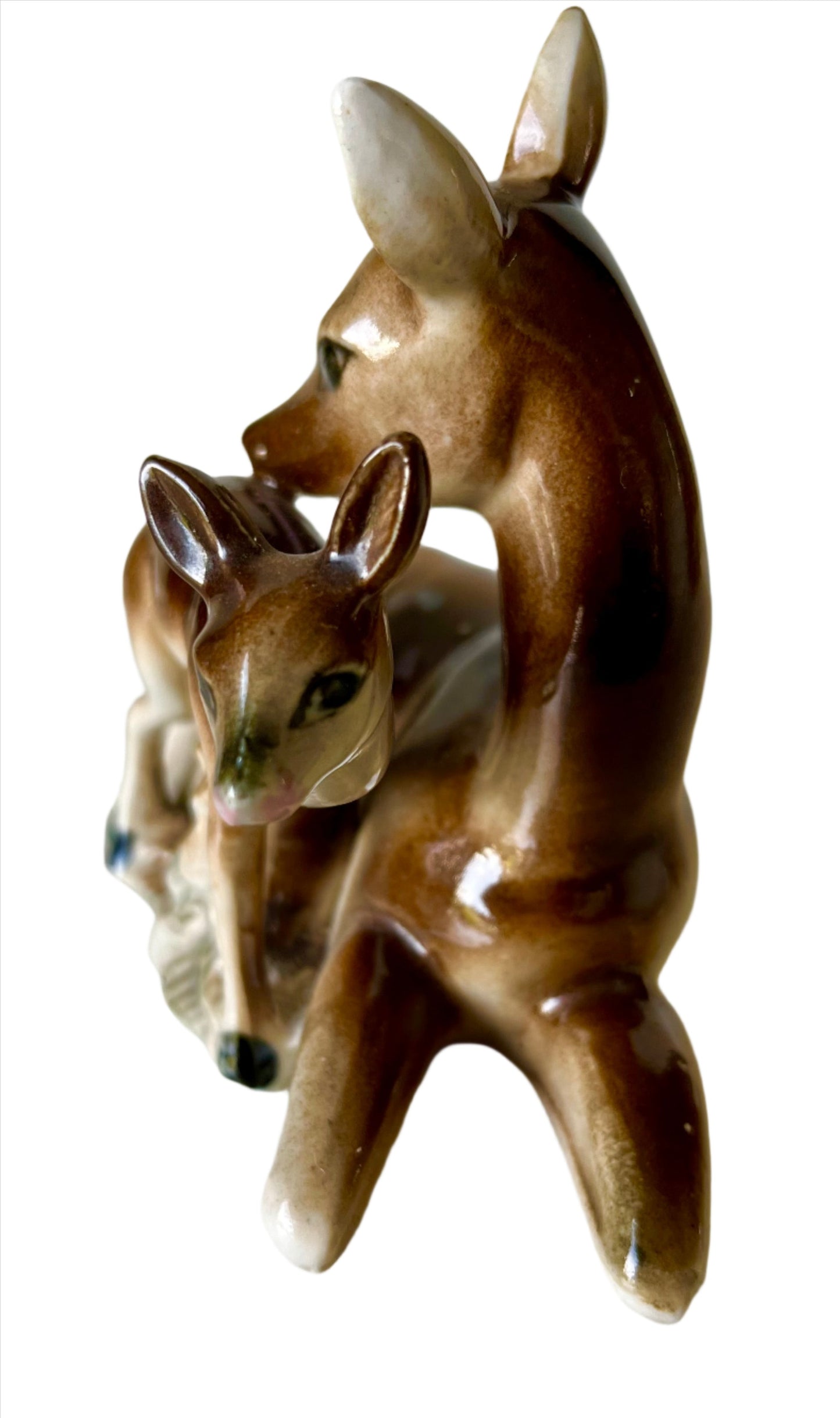 Mother Doe and Baby Fawn Ceramic Ornament