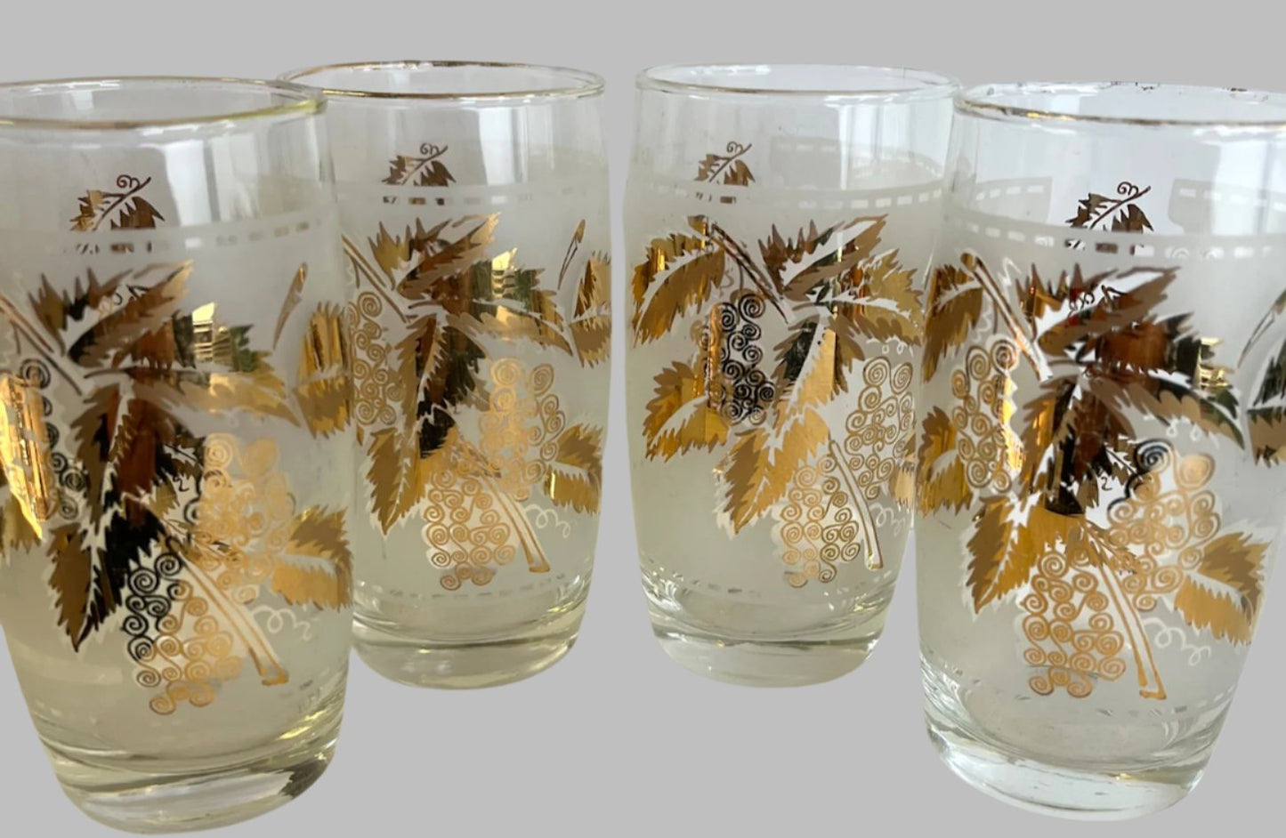 Vintage Libbey 'Autumn Leaves' Drinking Glasses