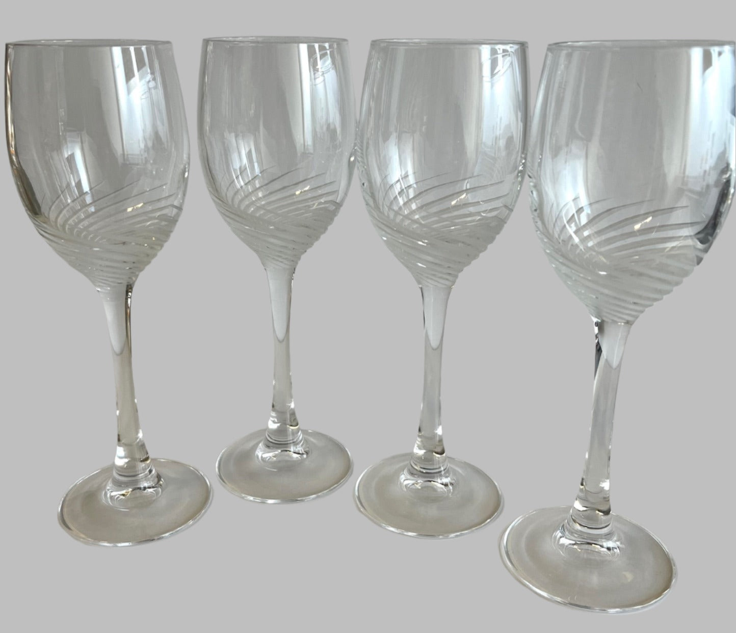 Cristal D'Arques Spirale Mate Crystal Goblets