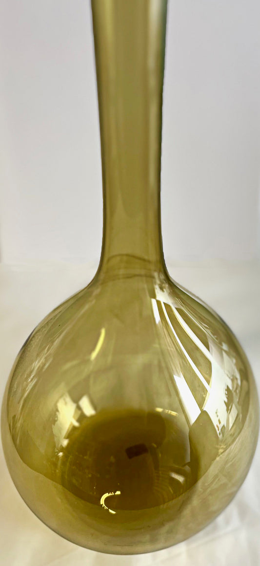 Mid-Century Swedish Aseda Handblown Glass Bulb Vase