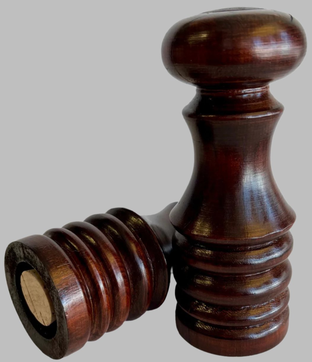 Vintage Wooden Salt and Pepper Shakers