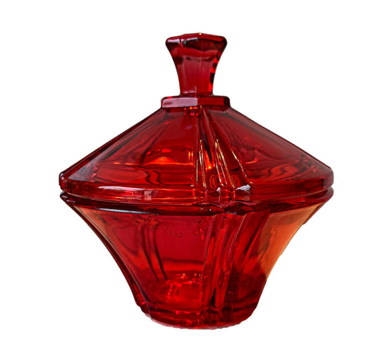 Stunning Ruby Red Sweet or Trinket Dish