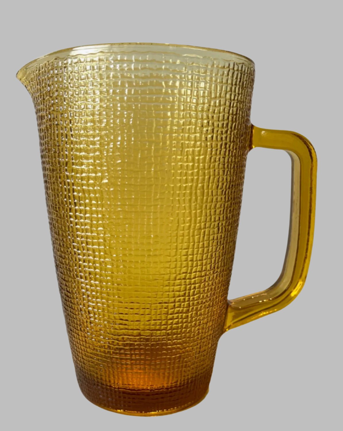 Crown Crystal/Kaaru Glass (NZ) Amber Glass Jug