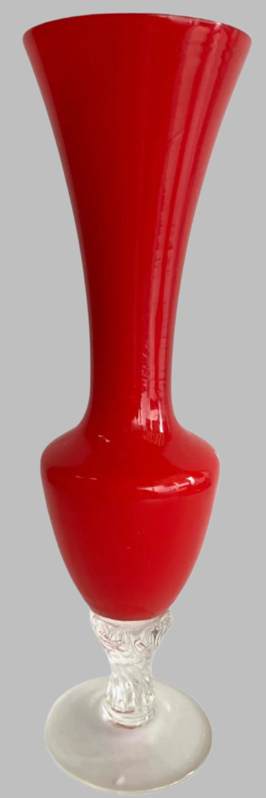 Rich Ruby Red Glass Vase