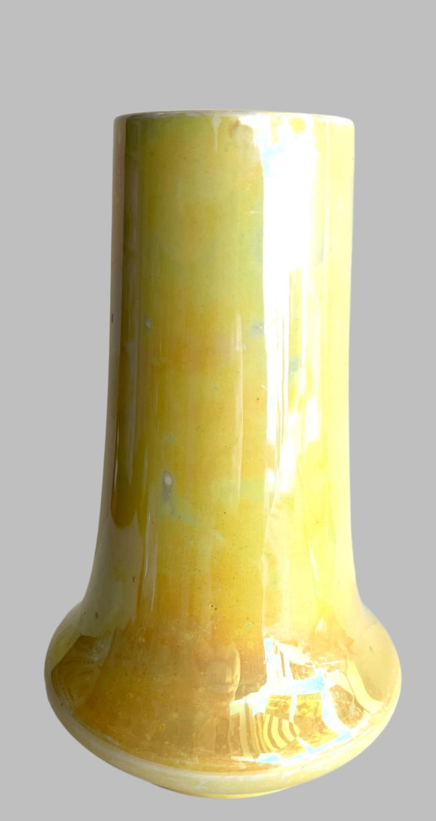 Burleigh Yellow Lustre Vase