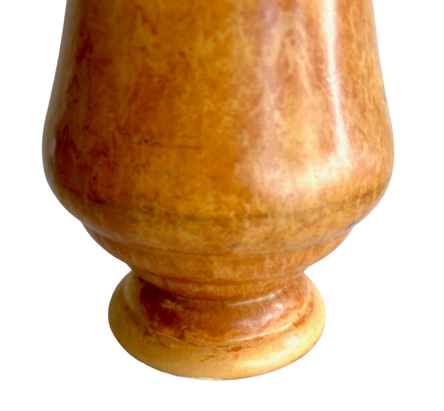 Art Deco Gold Mottled Ceramic Vase