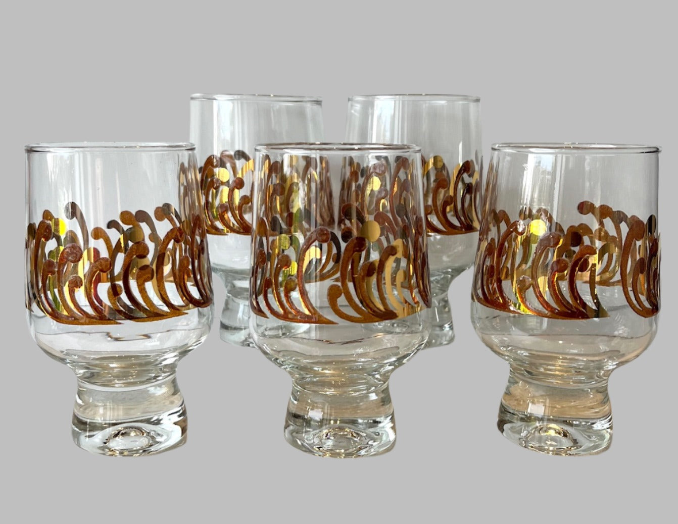 Decorated Kaaru/Crown Crystal 'Regis' Glasses