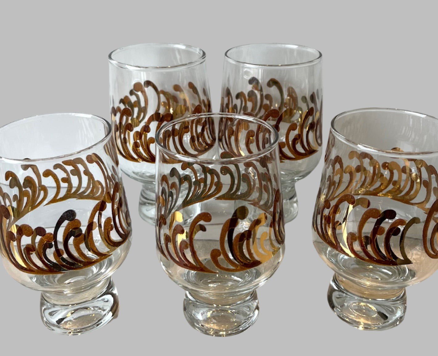 Decorated Kaaru/Crown Crystal 'Regis' Glasses