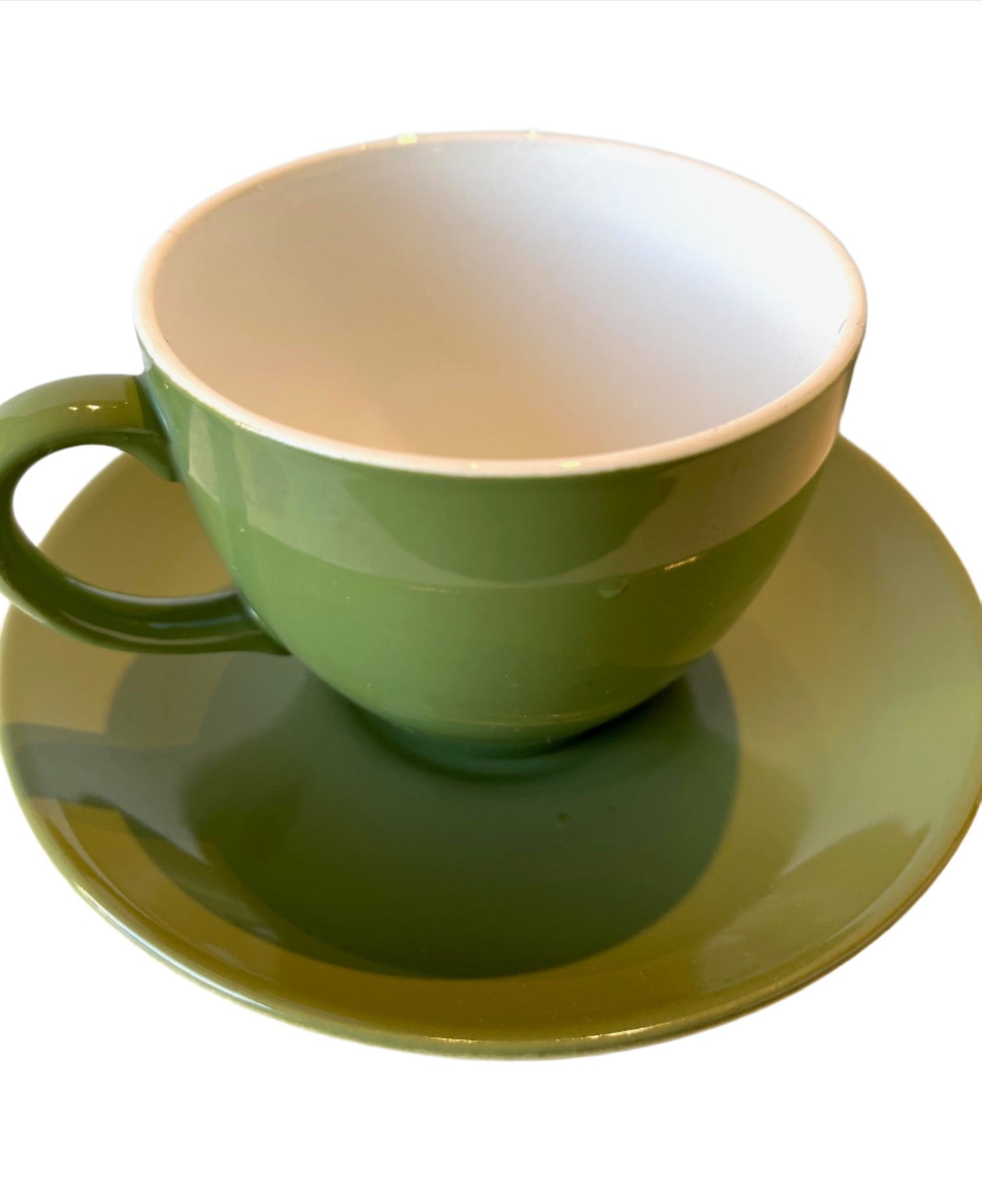 Crown Lynn Colour Glaze Cup And Saucer