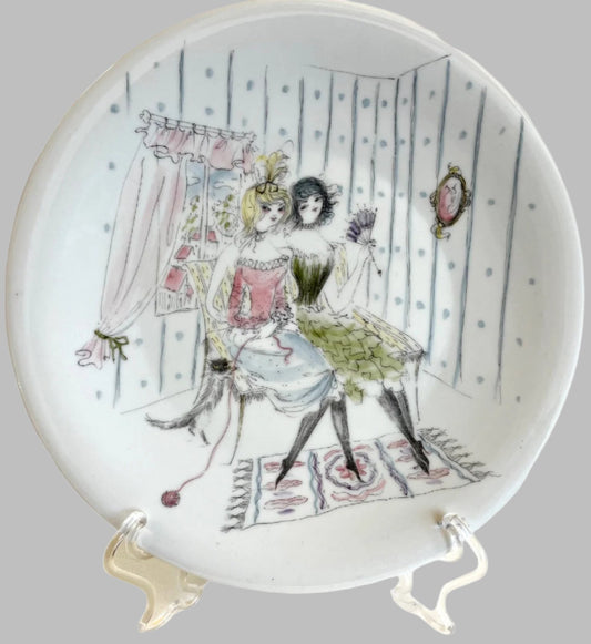 German Hand Painted Porcelain Plate