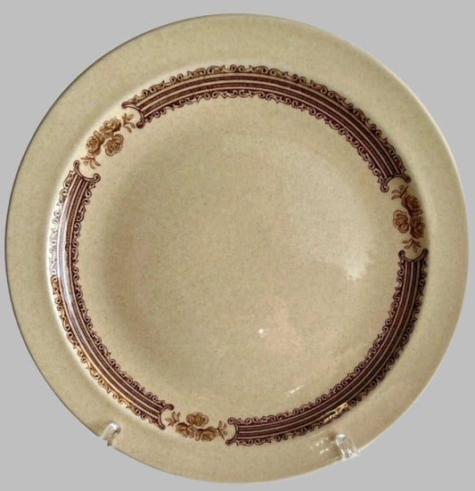 Crown Lynn Sienna Rose Dinner Plate