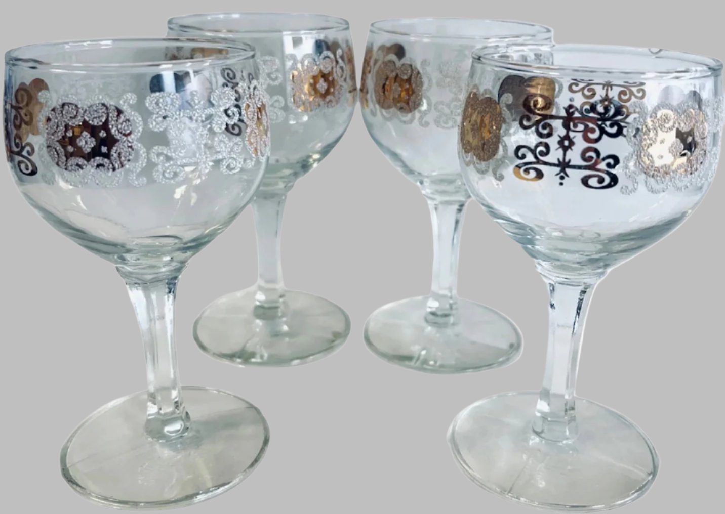 Vintage Wine Glasses