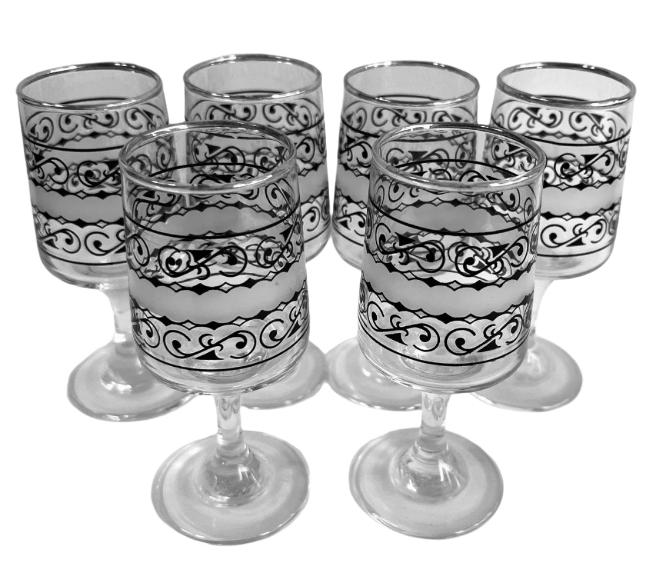 retro sherry glasses