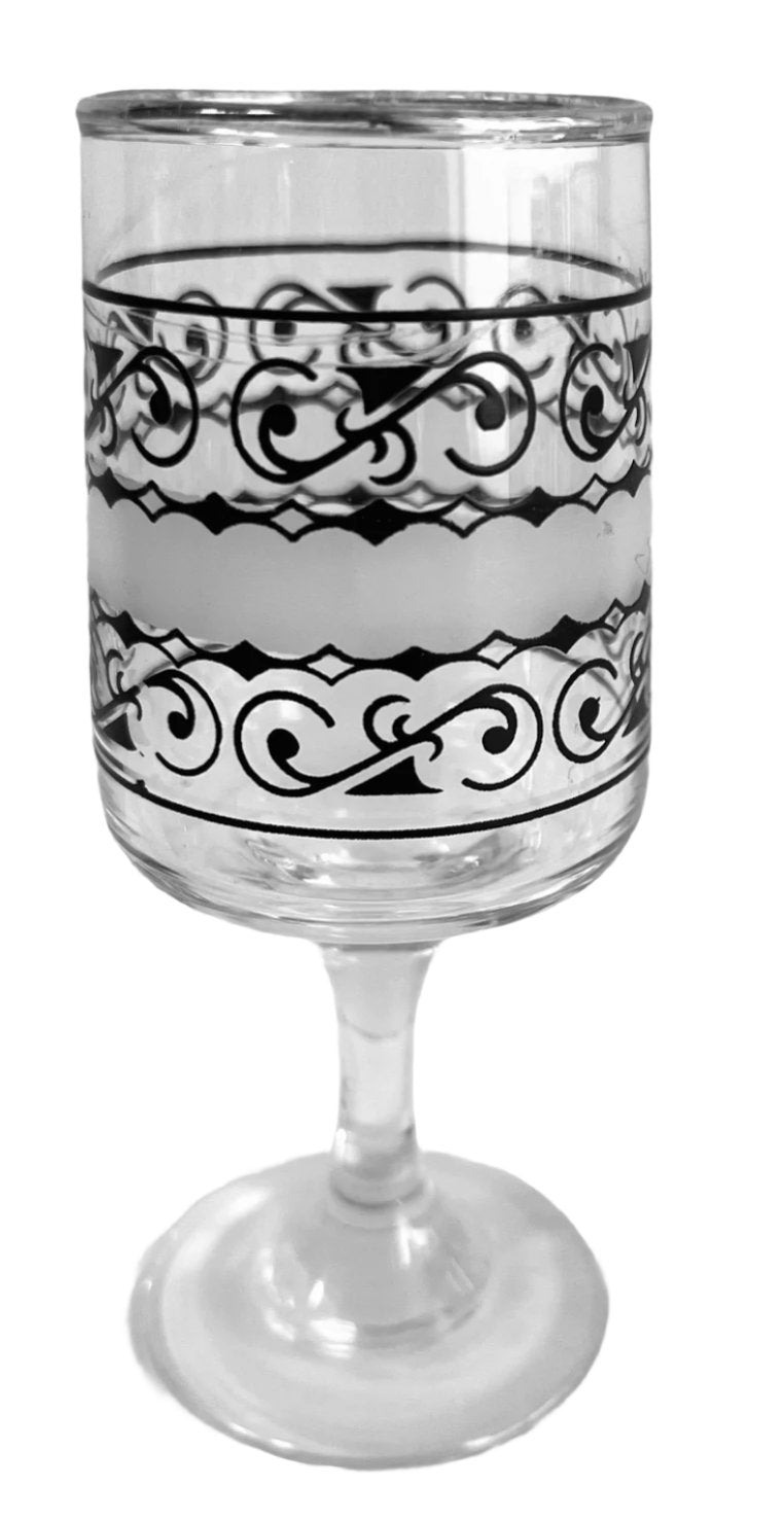 retro sherry glasses