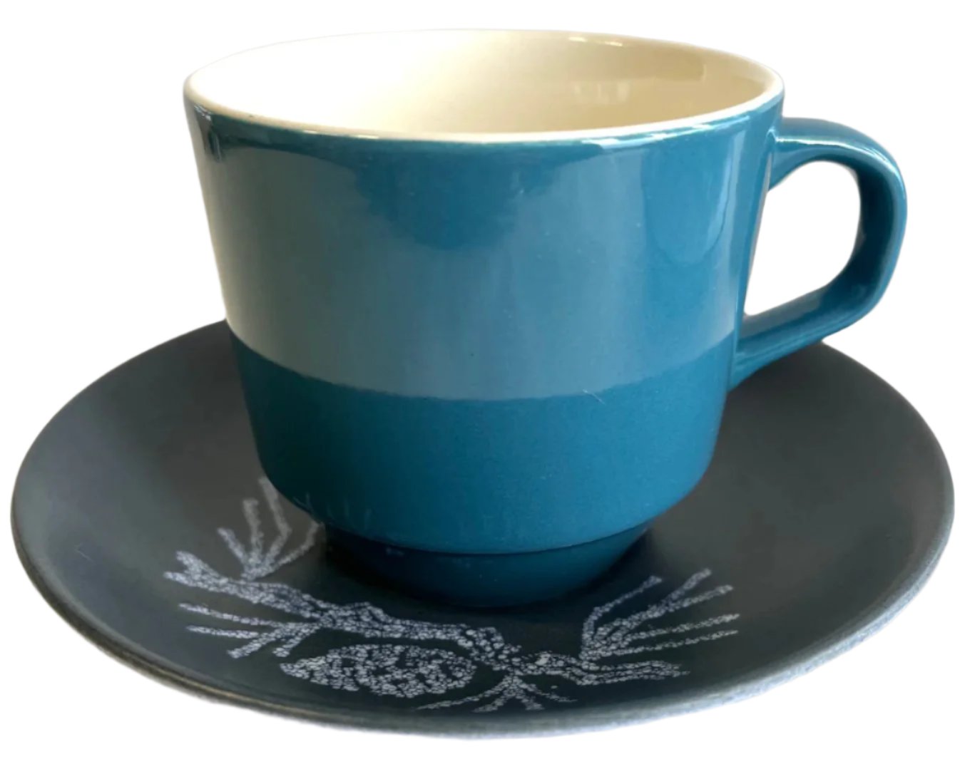 'Pine' Crown Lynn Saucer and cup